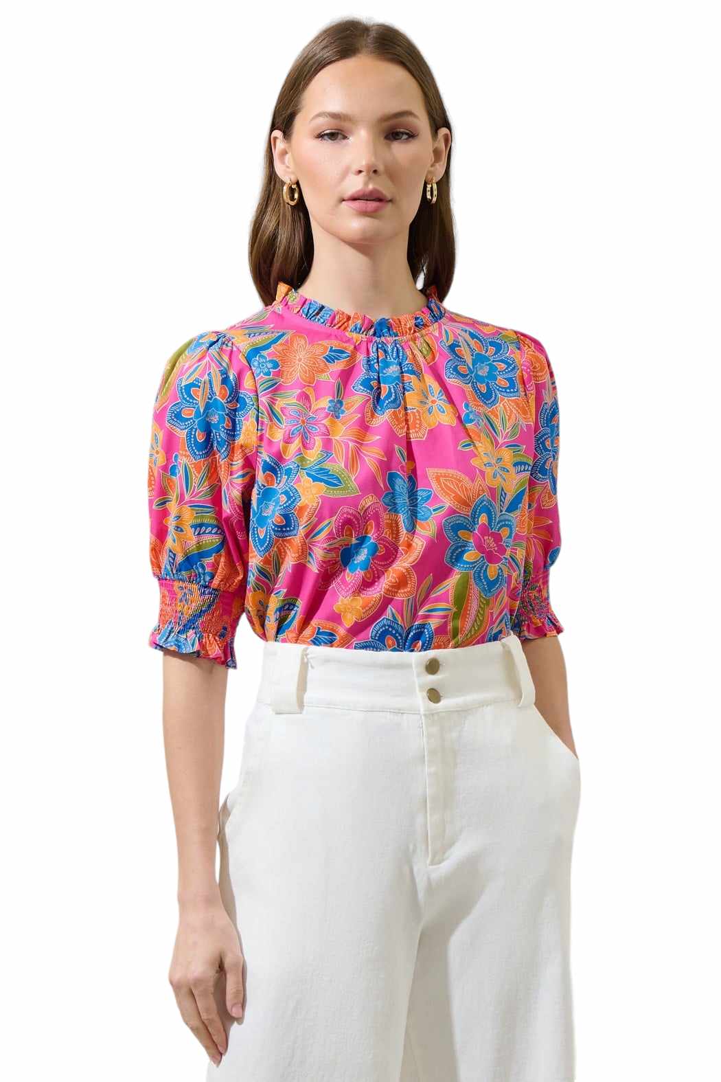 Glimpse Of Summer Floral Blouse