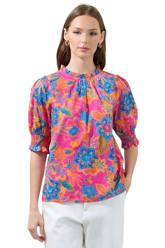 Glimpse Of Summer Floral Blouse