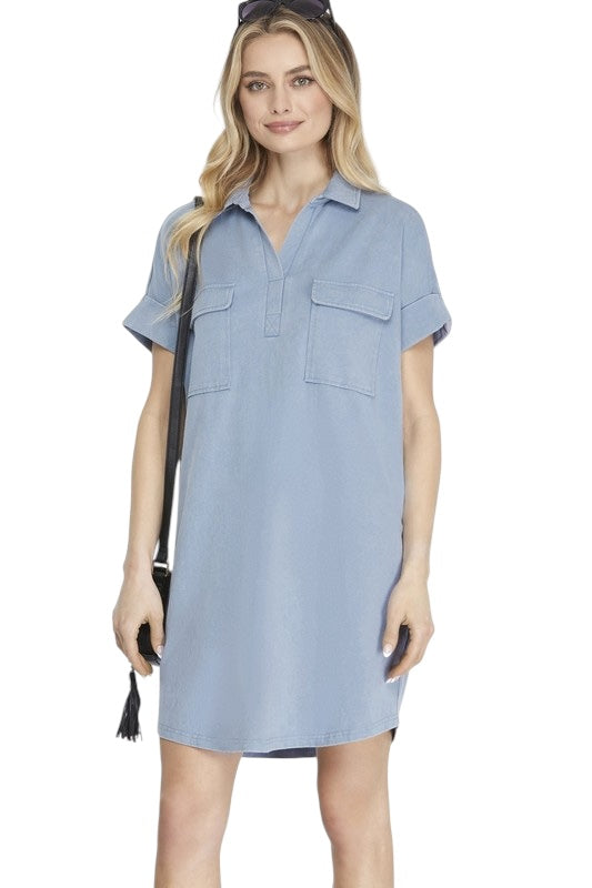 All That I Want From You Denim Dress