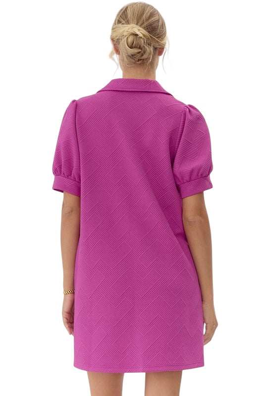 Finding My Way Magenta Dress