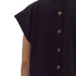 This Clever Button Down Black Top