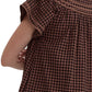 Walk This Way Brown Gingham Dress