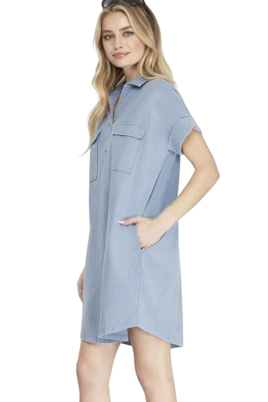 All That I Want From You Denim Dress