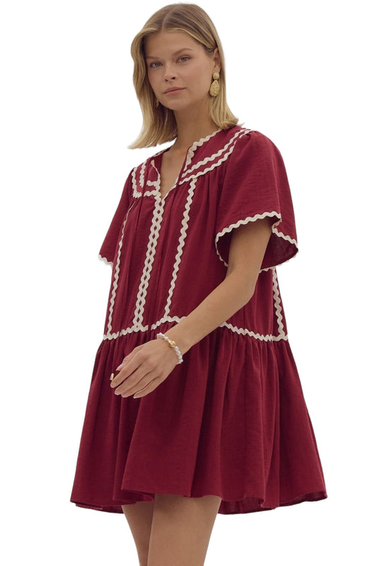 Wine: Born To Be Together Dress