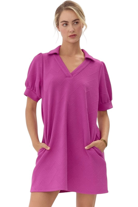 Finding My Way Magenta Dress