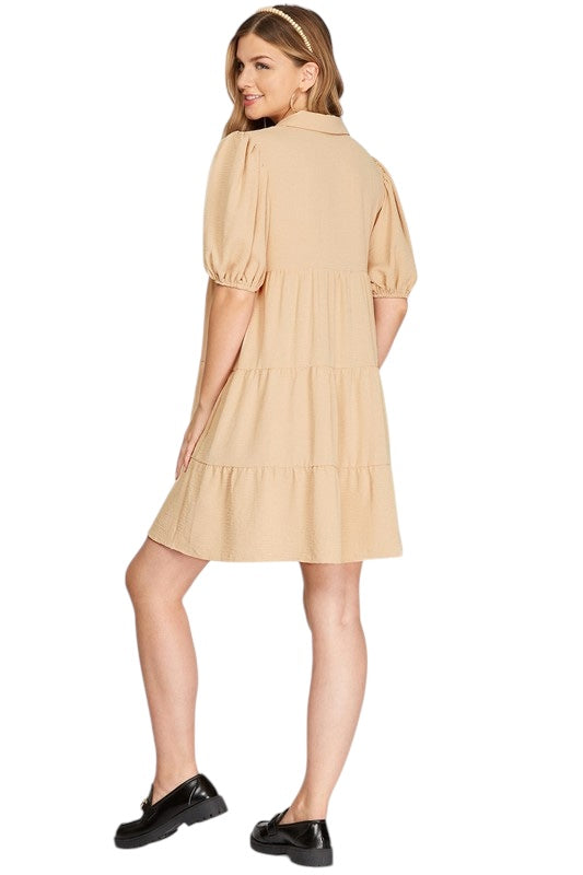 Perfect For the Occasion Taupe Dress