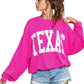 Fuchsia: She Likes Texas Sweater