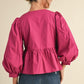 Springtime Splendor Magenta Top