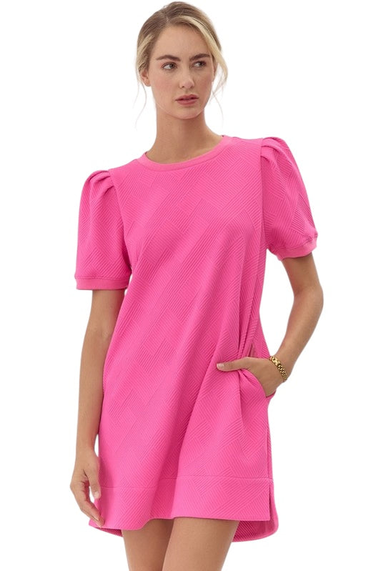 Walk The Talk Hot Pink Dress