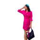 Endless Love Magenta Shirt Dress