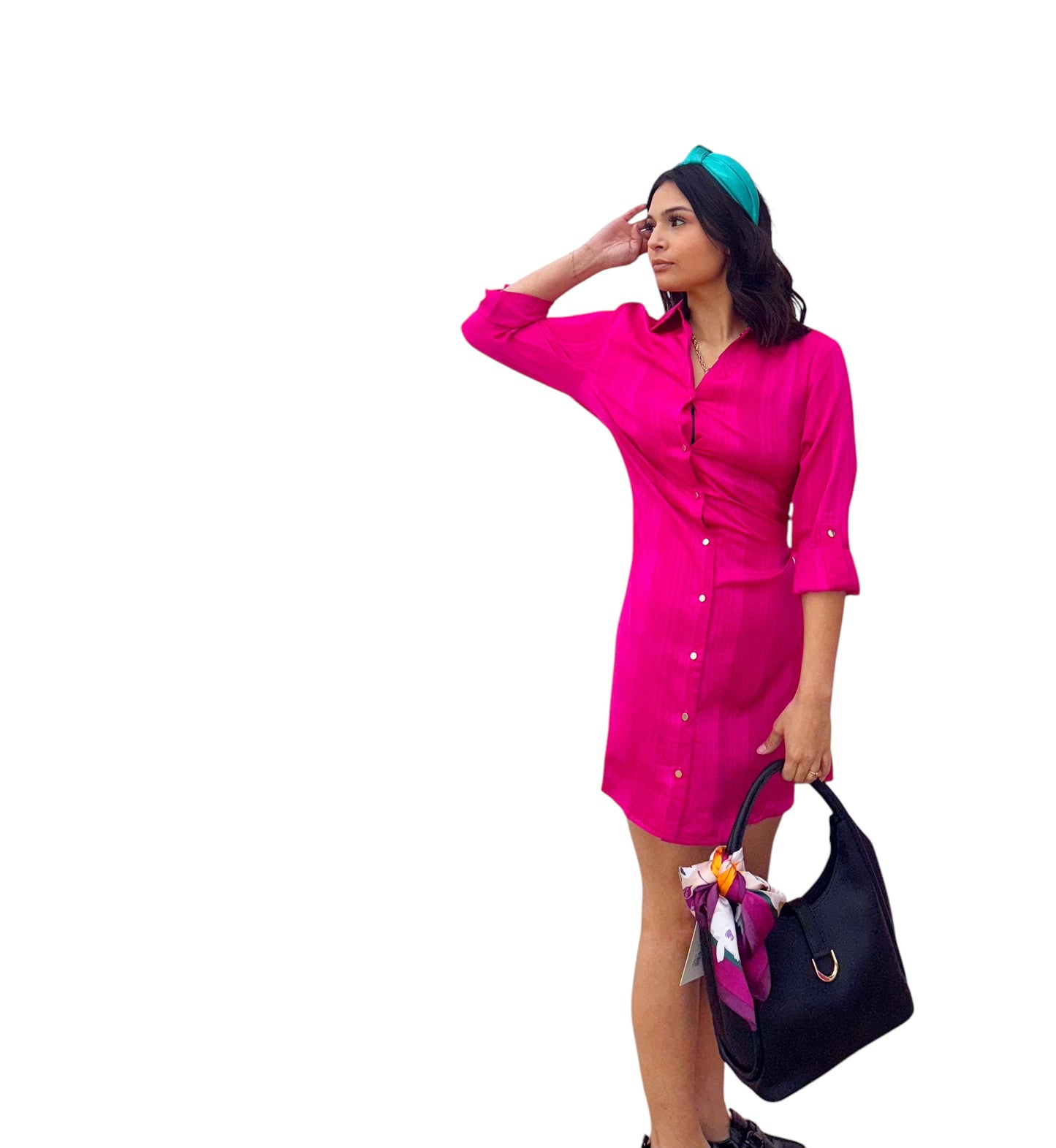 Endless Love Magenta Shirt Dress