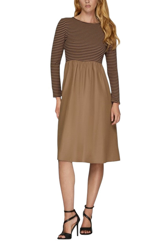 For All The Days Mocha Knit Dress