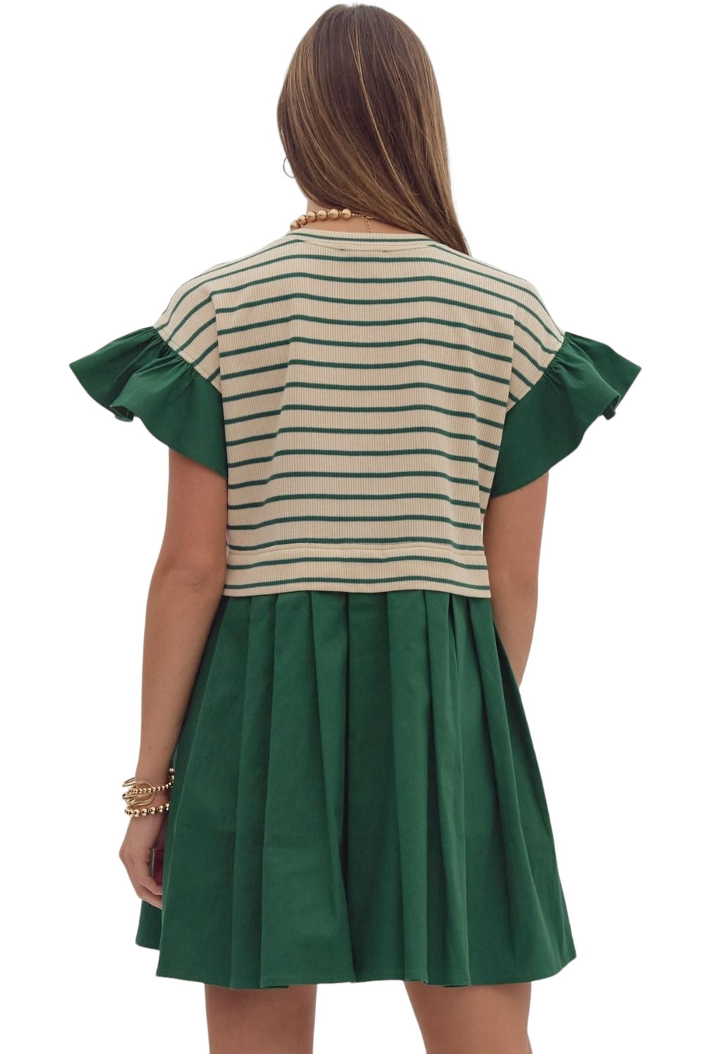 Tranquil Strides Hunter Stripe Dress