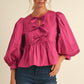 Springtime Splendor Magenta Top