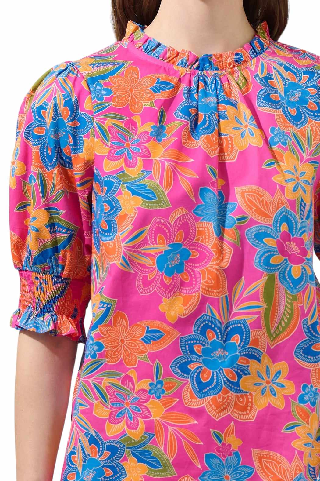 Glimpse Of Summer Floral Blouse