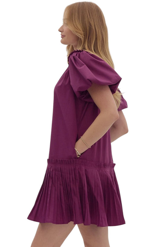 Radiant Spirit Plum Dress